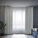 Комплект штор Юмарт Канвас Юмарт 200290209 на шторной ленте 290x200 см цвет белый