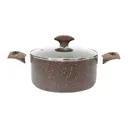 Кастрюля 4.7 л Relice Rl-4275 с крышкой алюминий цвет мокко