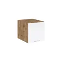 Навесной шкаф Василиса 45x46x57.40 см фасад белый МДФ каркас дуб вотан ЛДСП Kameol