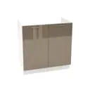 Шкаф под мойку Василиса 80x81.60x47.40 см фасад капучино МДФ каркас белый ЛДСП Kameol