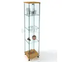 Шкаф-витрина 35x163 см Универсал №350 дерево/стекло цвет бук