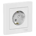 Розетка встраиваемая Systeme electric AtlasDesign ATN001344 с заземлением и шторками цвет лотос 2 шт.