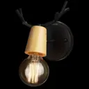 Настенный светильник Loft It Sven 10024-1w black цвет дерево/черный