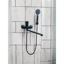 Смеситель для ванны Aloute A3163H с длинным 30 см изливом цвет черный матовый