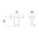 Крючок для ванной комнаты Belz B90305-1 черный