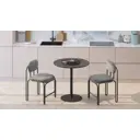 Кухонный стол круглый Калифорния мебель 5987238801 75x75 см МДФ цвет черный мрамор