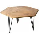 Журнальный столик фигурный Калифорния мебель 90x80x46.5 см коричневый