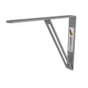 Полкодержатель Bezgans 250x200x4 (комплект 2 шт) Серый