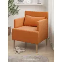 Кресло Monofix Кресло Киус 63x80x60 см микровелюр цвет оранжевый