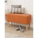Банкетка Monofix Киус 70x42x70 см велюр цвет оранжевый