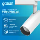 Трековый светильник Gauss TR068 20Вт 16504000К встроенные светодиоды