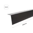 Угол арочный ПВХ 10x20x2700 мм цвет черный