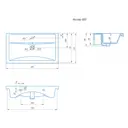Раковина мебельная Kirovit фостер Умывальник "Фостер-80" белый (Kirovit) 81.5см цвет белый