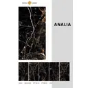 Керамогранит Керамопро Analiya black 60x120см цвет черный