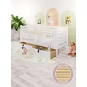 Кровать Solarius Det-spin80-140bel-2yash 90 x 101 x 150 см сосна цвет белый