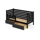 Кровать Solarius Det-spin70-140onix-2yash 80 x 101 x 150 см сосна цвет черный