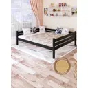 Кровать Solarius Tahta180-190ser-full 190 x 63 x 200 см сосна цвет серый