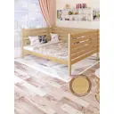 Кровать Solarius Tahta-spin140-170-full 150 x 101 x 180 см сосна цвет бежевый