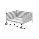Кровать Solarius Tahta-spin120-200lak-orto 130 x 101 x 210 см сосна цвет бежевый