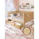 Кровать Solarius Tahta-spin160-190-2yash 170 x 101 x 200 см сосна цвет бежевый