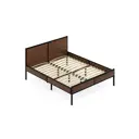 Кровать Solarius Kr160loft-temd-black-orto 165 x 90 x 206 см сосна цвет черный