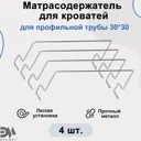 Матрасодержатель для кроватей 4 шт Элимет цвет серебристый