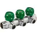 Коллектор Stout на 3 отвода 3/4"x1/2" латунь