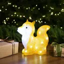 Светящаяся новогодняя фигура "Лисичка" IP44 8 режимов 26 5x13x25см