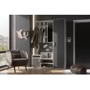 Комплект мебели для прихожей Миф 08-145667 144x205.2x40 см ЛДСП цвет белый