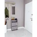 Шкаф для обуви Fabrikka 60x90x22.9 см 3 полки ЛДСП цвет серый