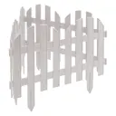 Забор Palisad 65020 30x37см цвет Белый