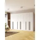 Шкаф распашной Принцесса мелания 320x220x50 см ЛДСП цвет белый
