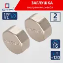 Заглушка СТМ CRCF0012 1/2" ВР латунь 2 шт