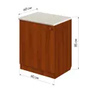 Напольный шкаф Лидер Эконом ПС70675 60x85x60 см ЛДСП цвет орех