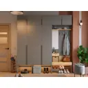 Комплект мебели для прихожей Mebelson Баско макси 220.2x235x34.9 см ЛДСП цвет серый