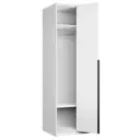 Шкаф распашной Мебельная компания е1 LCK_G_800_B 81x220x52.5 см ЛДСП цвет белый снег