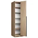Шкаф распашной Мебельная компания е1 LCK_G_SH_800_S 81x220x52.5 см ЛДСП цвет сонома