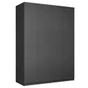 Шкаф распашной Мебельная компания е1 LCKS2_GR_SH_2M1_1600_DM 162x220x52.5 см ЛДСП цвет серый диамант
