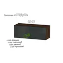 Полка Furnistyle 11759 81x30x32 см ЛДСП цвет графит, дуб коричневый табак