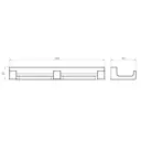 Вешалка Wonzon & woghand 16x2.1x4.2 см 3 крючка цвет черный