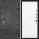 Входная дверь Bunker Марморино правый 205x96см с панелью ФЛ-291 белый софт/марморино темный