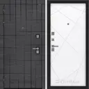 Входная дверь Bunker Дуб мадейра левый 205x88см с панелью ФЛ-291 белый софт/дуб майдера с черной патиной
