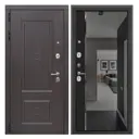 Входная дверь Bunker Рапсодия 205x96см левый цвет черный кварц/венге рифленый с зеркалом