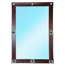 Мягкое окно ПВХ до -39°C 180x150см окантовка ПВХ до -39°C коричневая поворотная скоба (полиамид)