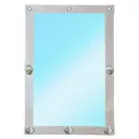 Мягкое окно ПВХ до -39°C 120x190см окантовка ПВХ до -39°C белая поворотная скоба (полиамид)