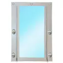 Мягкое окно/Дверь полиуретан 120x210см окантовка ПВХ белая