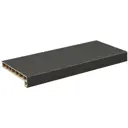 Подоконник пластиковый Moeller с заглушкой 2000x350мм серый clean-touch