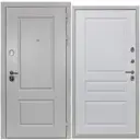 Входная дверь Diva ДХ-9 205x86см правый альберо браш грей/Д13 белый софт