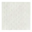 Комплект панелей ПВХ Lako decor Деревянная мозаика белый 700x700мм 4.9м² 10шт