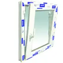Пластиковое окно ПВХ Deceuninck правый двухкамерный стеклопакет 1500x900мм (ВхШ) белый